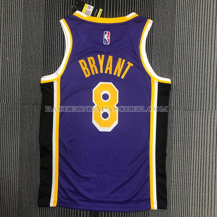 Maillot Los Angeles Lakers Kobe Bryant NO 8 Statement 2021-22 Volet